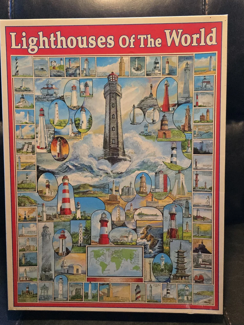 Lighthouses Of The World Puzzle , 1000 Piece Puzzle, 1999, Sealed